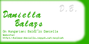 daniella balazs business card